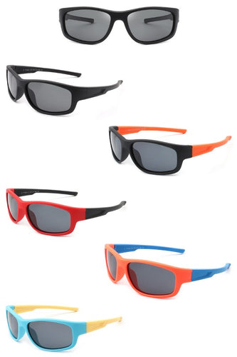 Kids Rectangle Polarized Sports Sunglasses