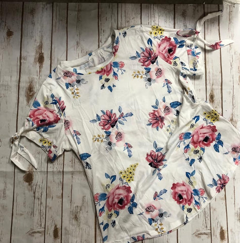 All Tied Up Floral Blouse