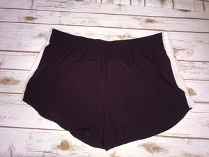 Work It Out Shorts - Burgundy