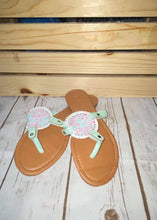 Patterned Disc Sandal