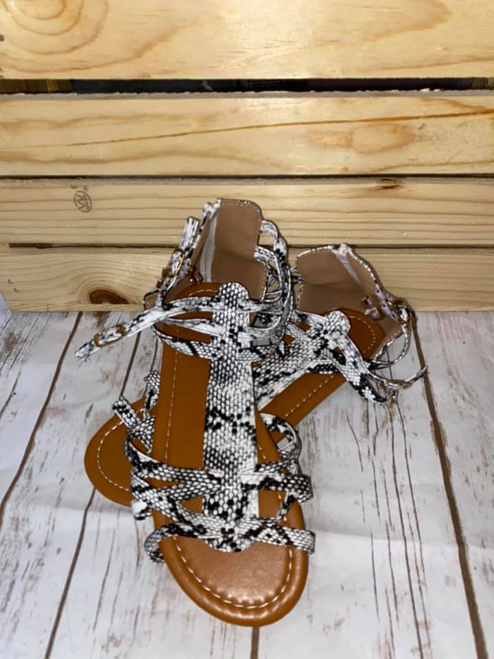 Snake Skin Sandal