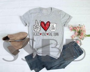 Peace Love Rae Dunn Graphic Tee